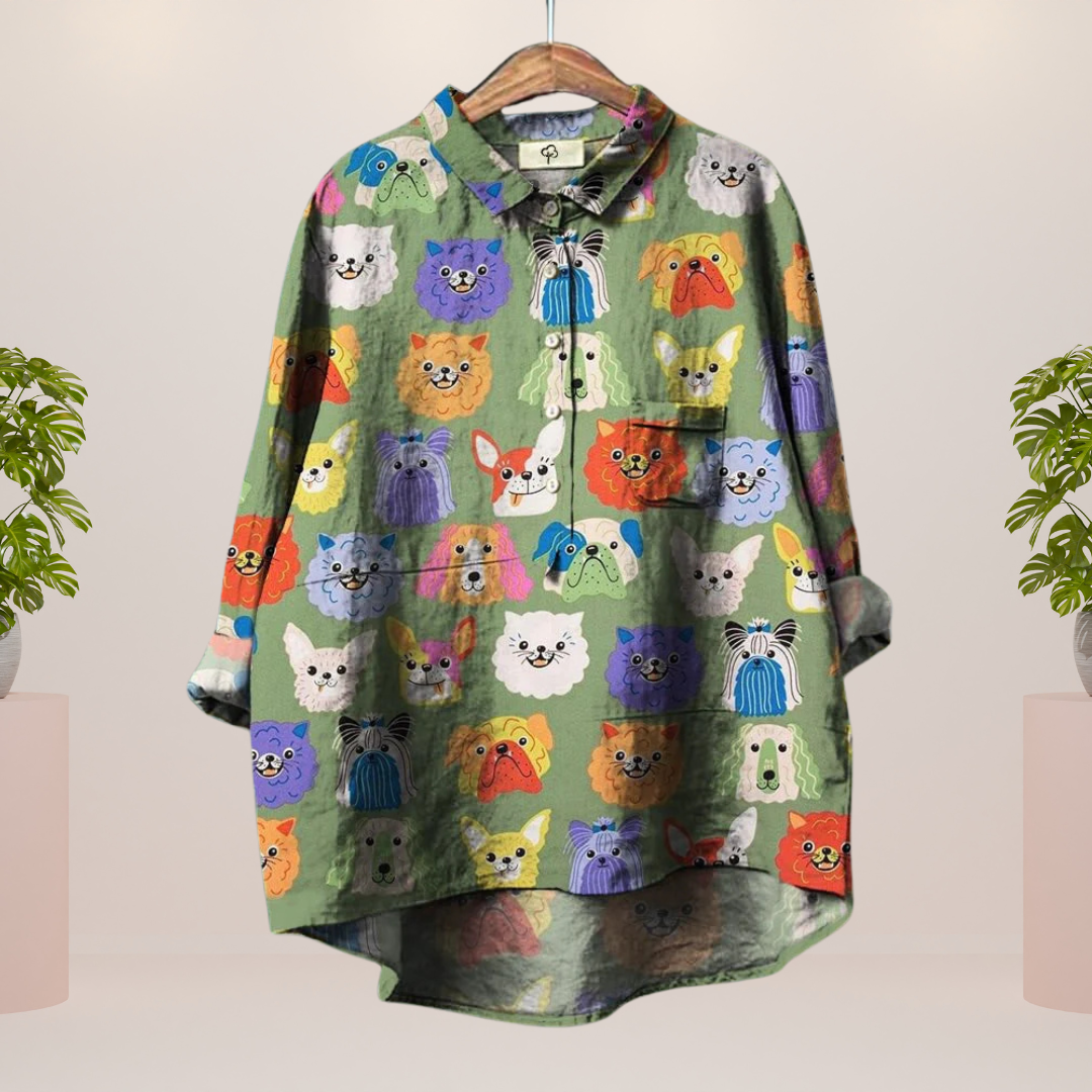 Vivian - Camiseta para Perros con Estilo que Agita la Cola