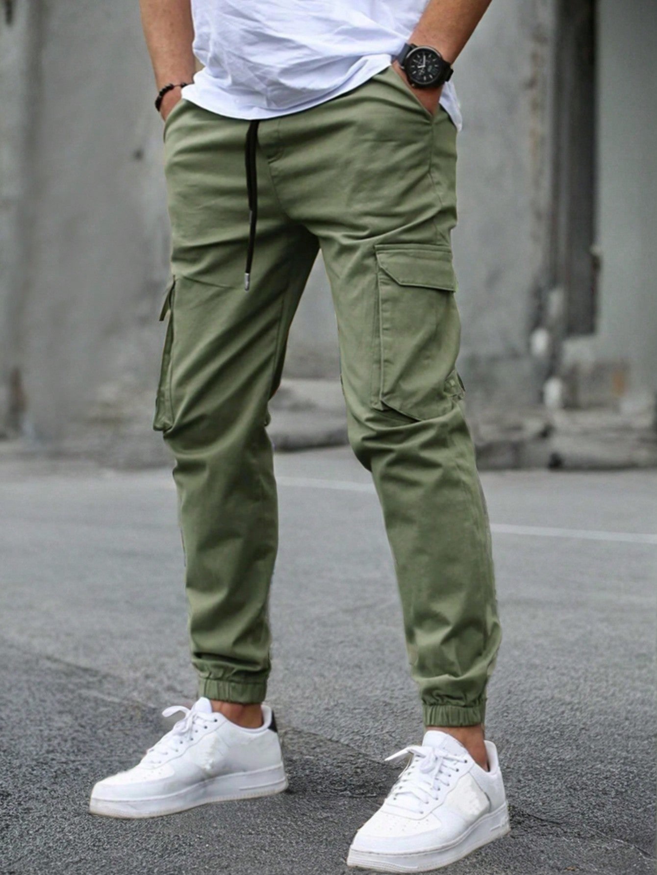 Pantalones Cargo Nuevos para Hombre | Pantalones Multi-Bolsillos | Pantalones Ajustados Casual para Exterior