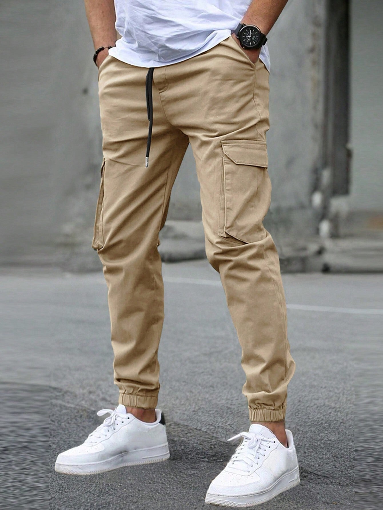 Pantalones Cargo Nuevos para Hombre | Pantalones Multi-Bolsillos | Pantalones Ajustados Casual para Exterior