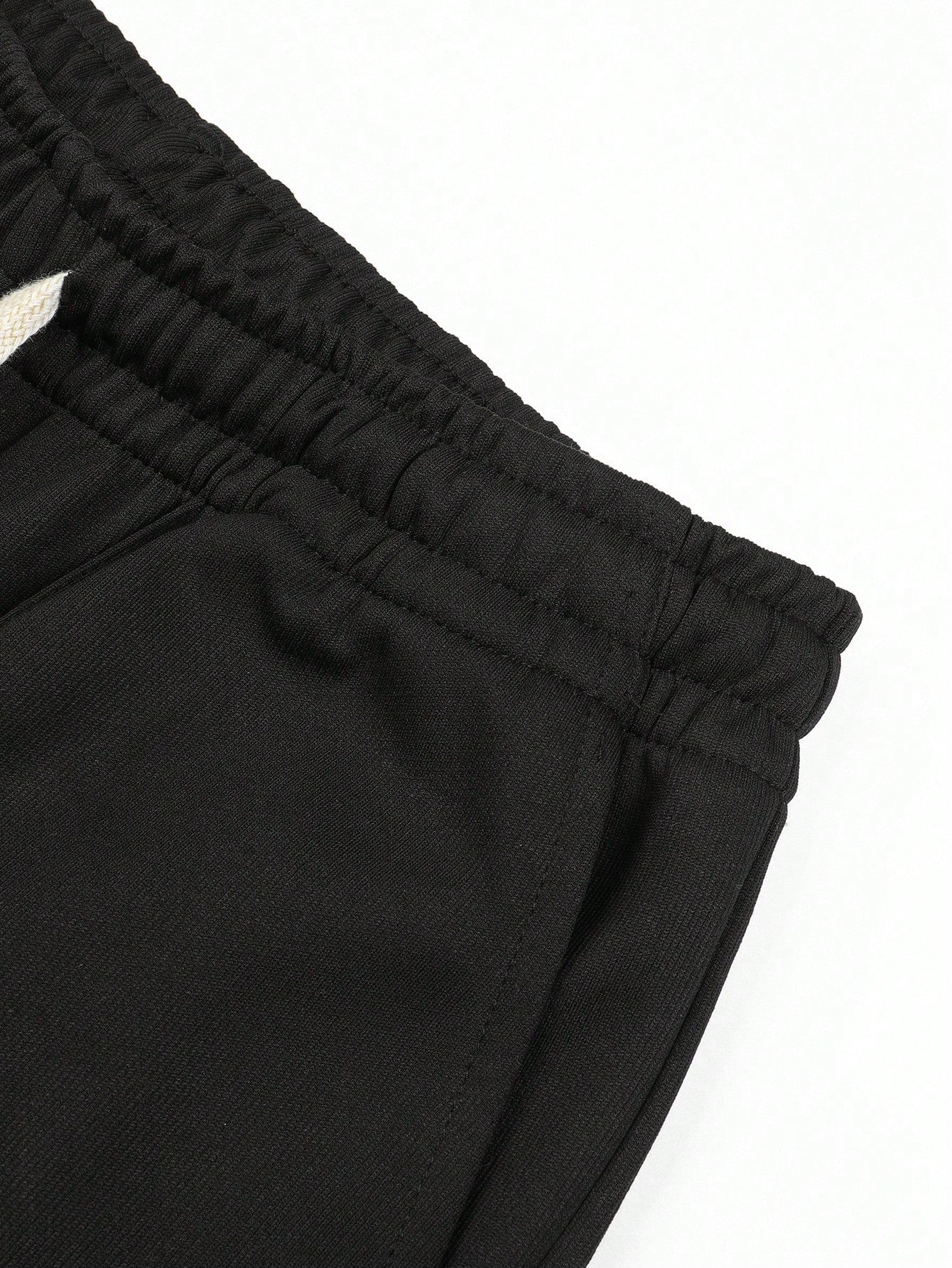Pantalones deportivos casuales para hombres con cordón | corte ancho y piernas rectas