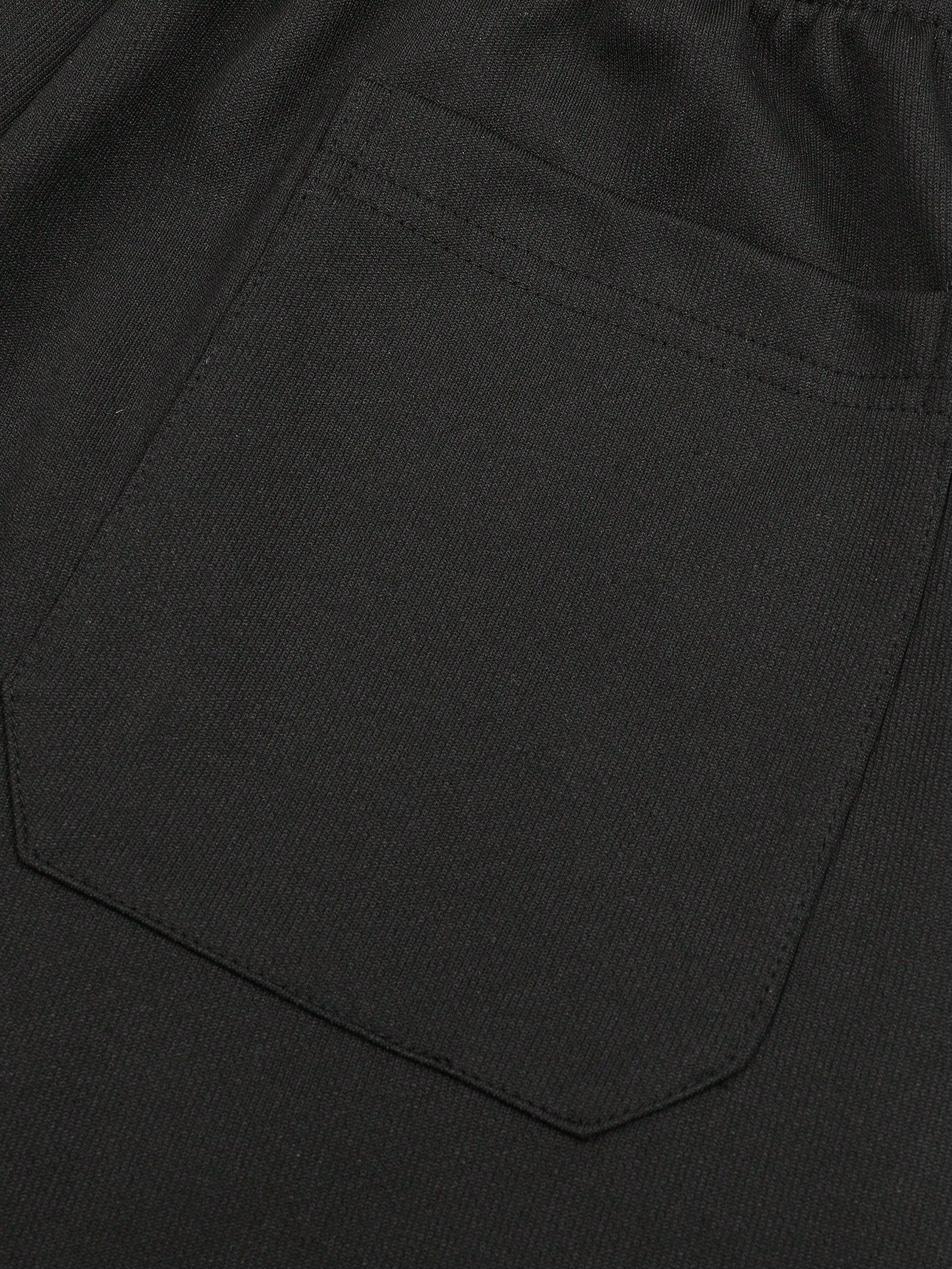 Pantalones deportivos casuales para hombres con cordón | corte ancho y piernas rectas