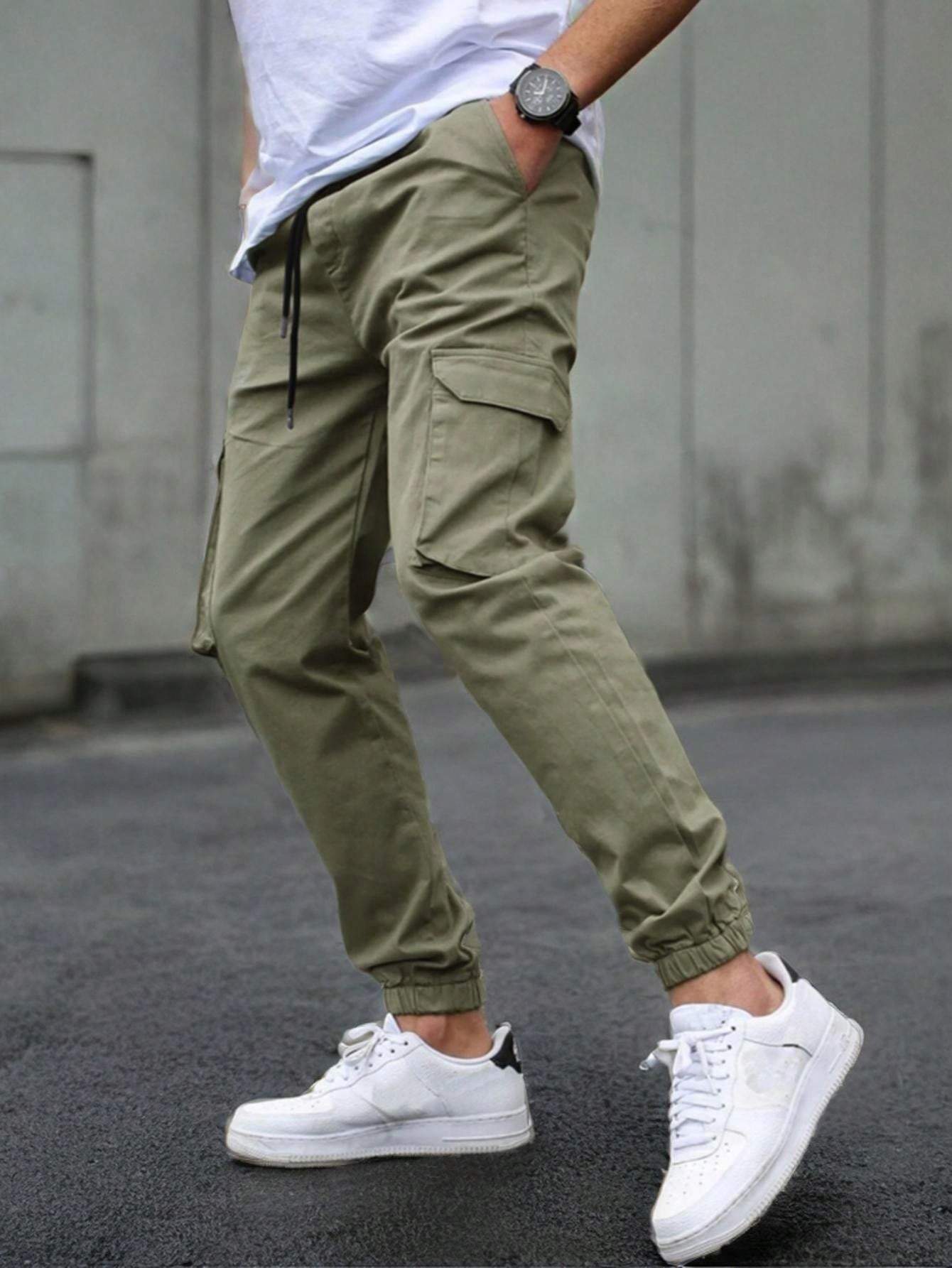 Pantalones Cargo Nuevos para Hombre | Pantalones Multi-Bolsillos | Pantalones Ajustados Casual para Exterior