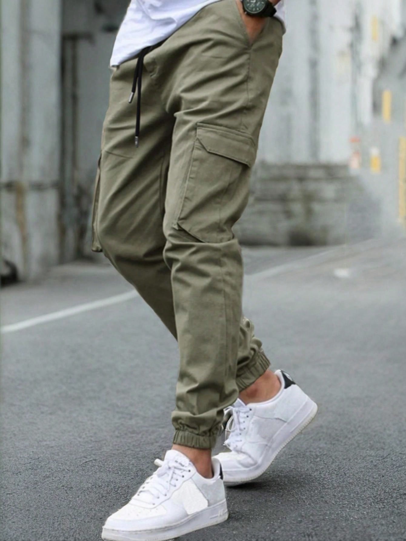 Pantalones Cargo Nuevos para Hombre | Pantalones Multi-Bolsillos | Pantalones Ajustados Casual para Exterior