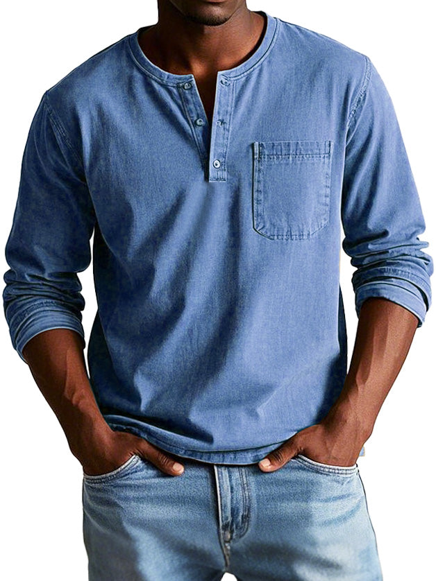 Thomas™ | Camisa vintage de manga larga