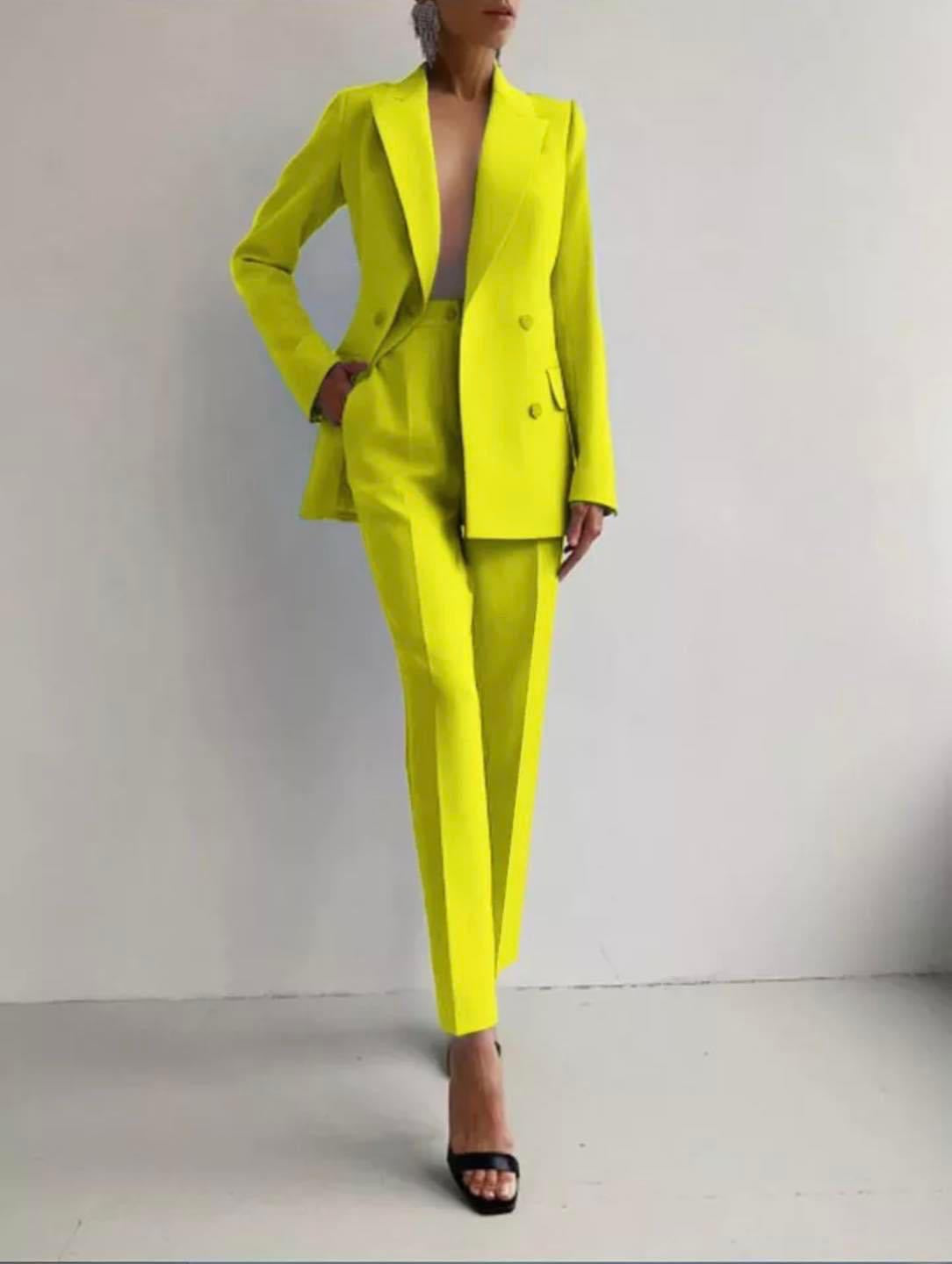Amara - Traje de Pantalón Cigarette Ajustado para Mujeres