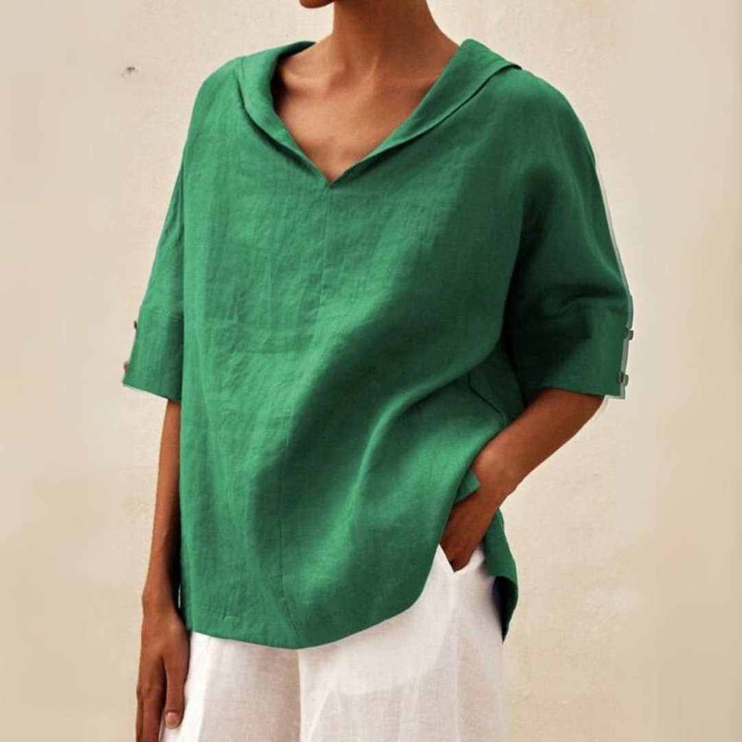 Ava - Blusa Casual de Corte Amplio