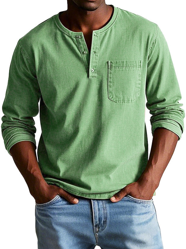 Thomas™ | Camisa vintage de manga larga