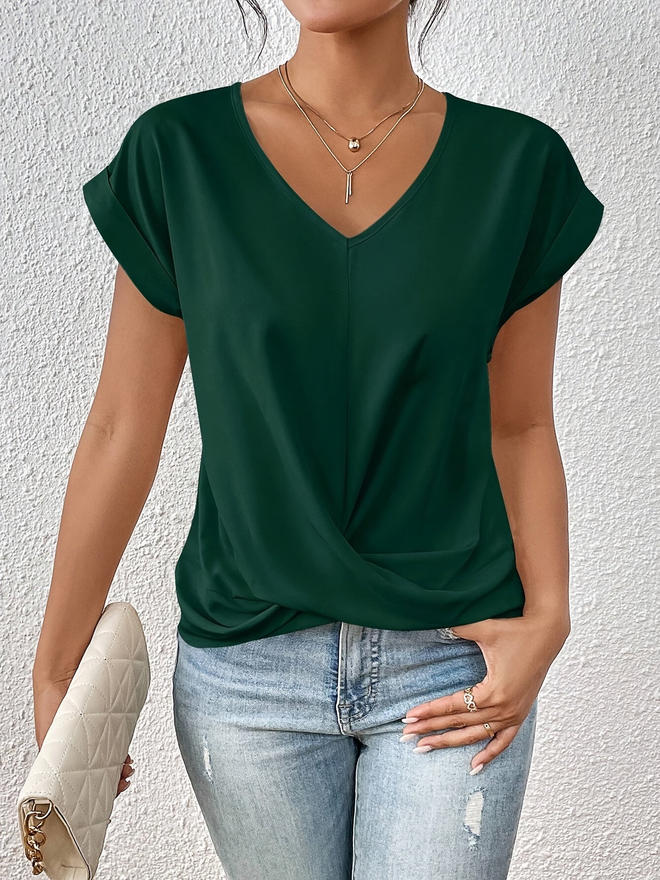 Sarah - Elegante Top de Verano con Escote en V