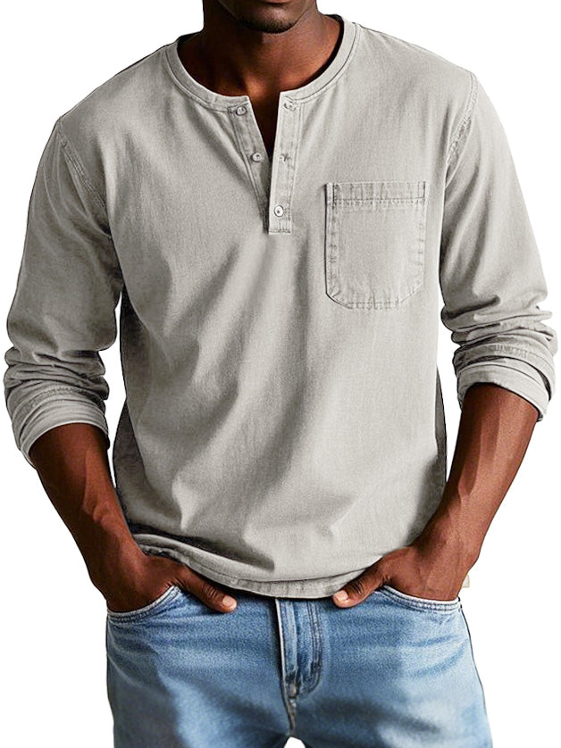 Thomas™ | Camisa vintage de manga larga