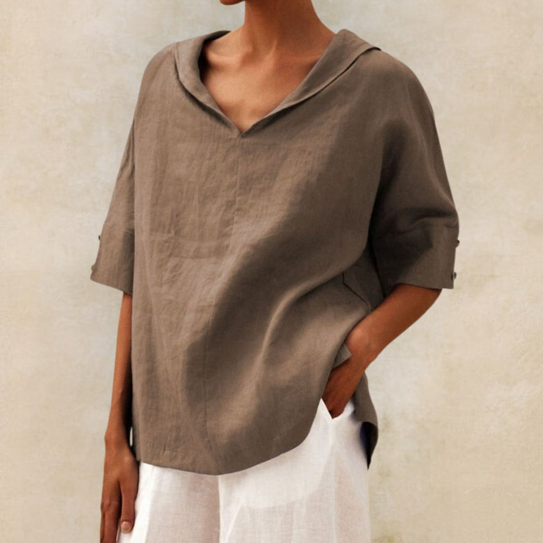 Ava - Blusa Casual de Corte Amplio