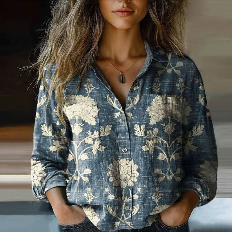Veya – Blusa Clásica Floral Impresa y a la Moda