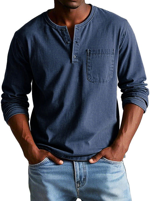 Thomas™ | Camisa vintage de manga larga