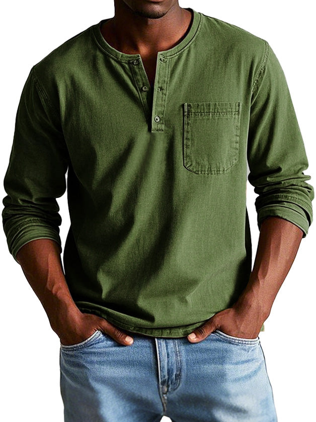 Thomas™ | Camisa vintage de manga larga