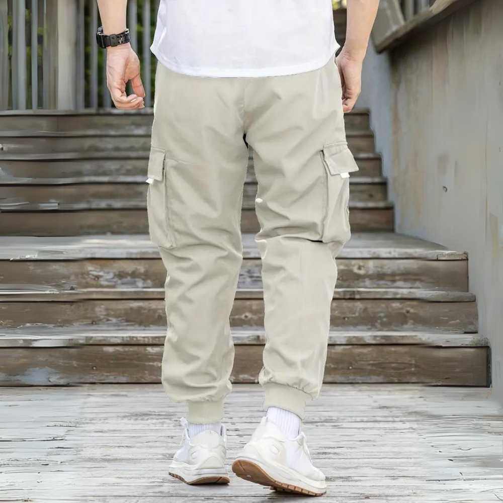 SEBASTIAN | Pantalones Cargo Estilizados con Cierre Elástico