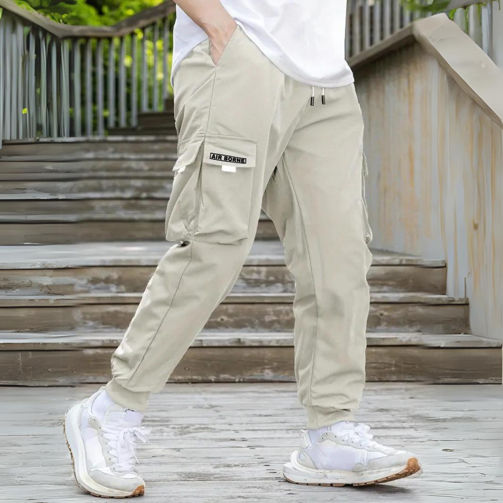 SEBASTIAN | Pantalones Cargo Estilizados con Cierre Elástico