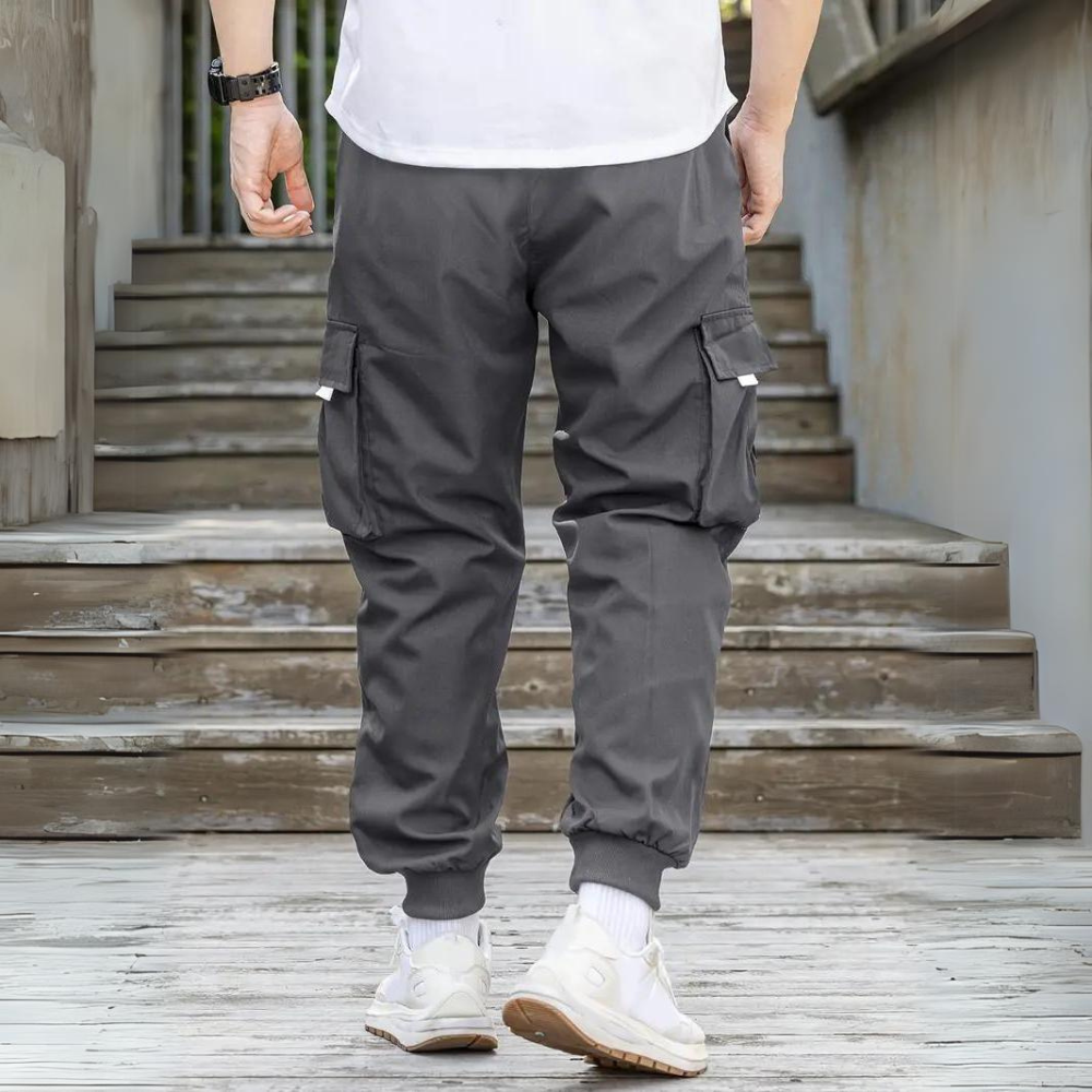 SEBASTIAN | Pantalones Cargo Estilizados con Cierre Elástico