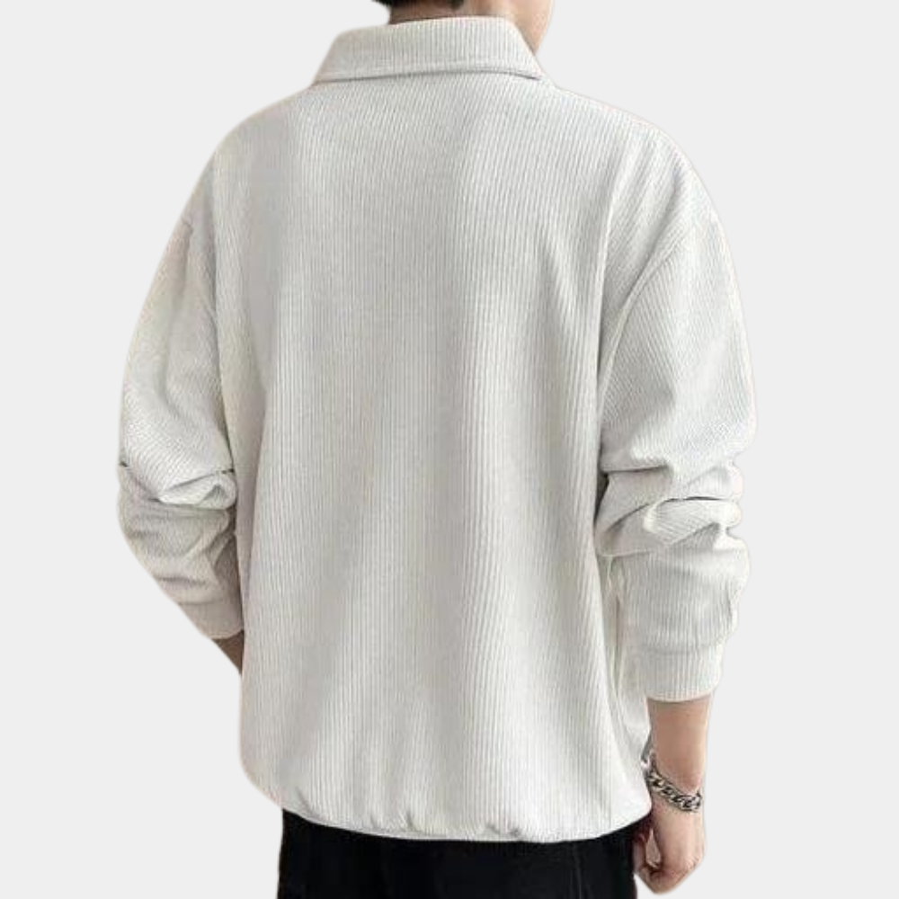 Noah - Suéter con Media Crema para Hombres