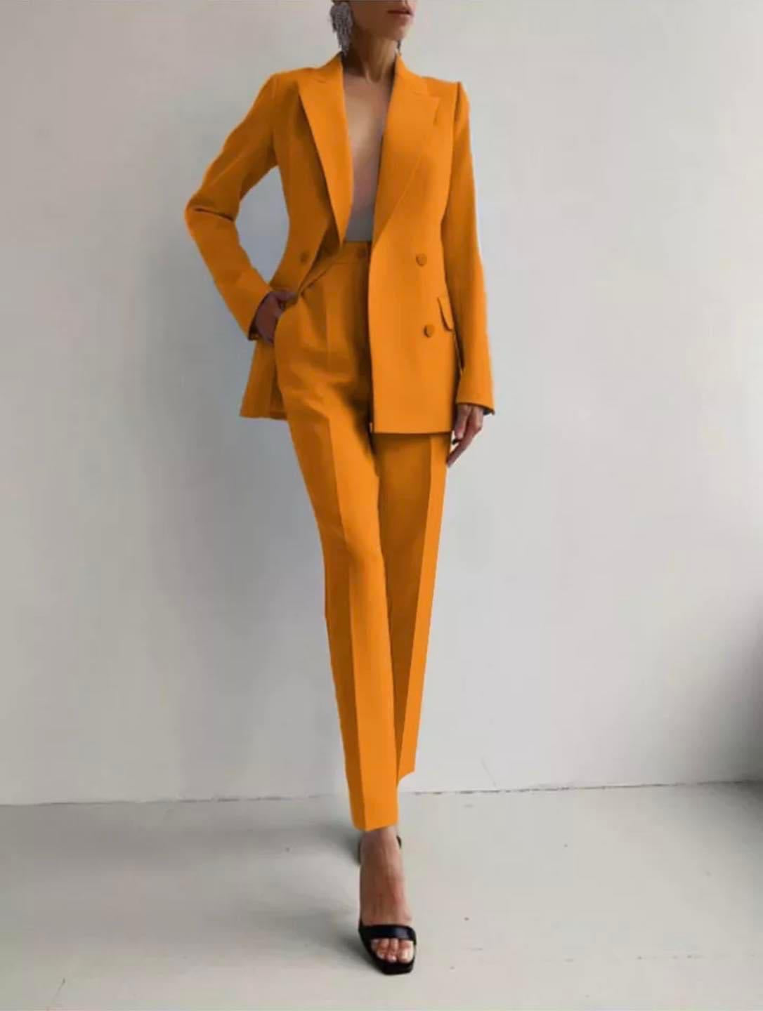 Amara - Traje de Pantalón Cigarette Ajustado para Mujeres
