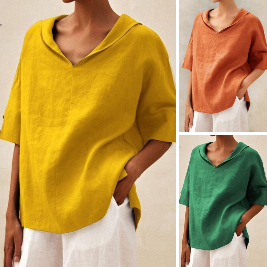 Ava - Blusa Casual de Corte Amplio
