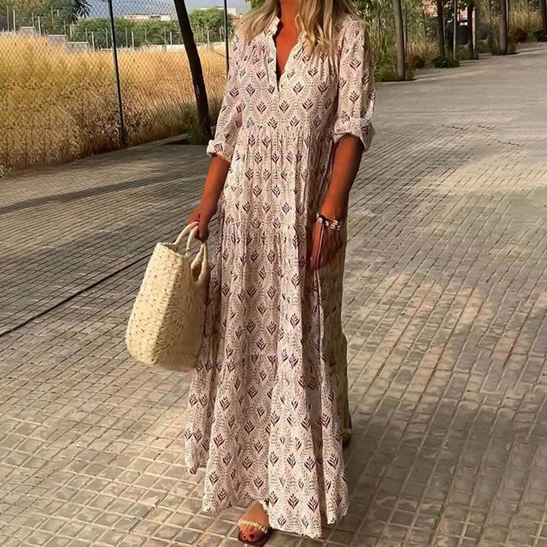Alexa - Elegante Vestido Maxi Boho Suelto