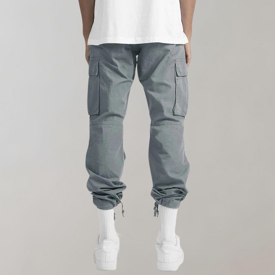 Clark | Pantalones Cargo de Corte Relax con Múltiples Bolsillos