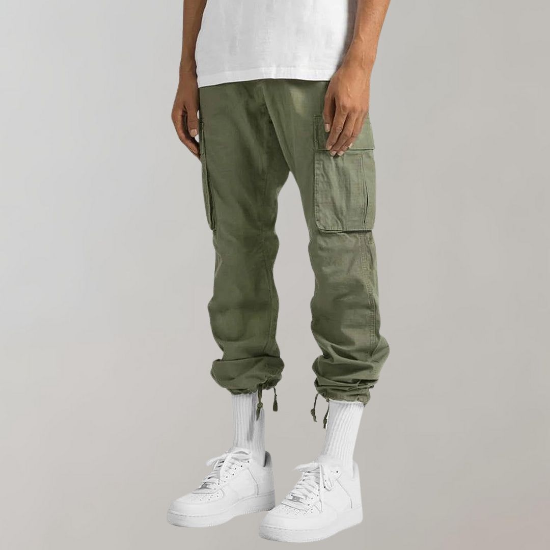 Clark | Pantalones Cargo de Corte Relax con Múltiples Bolsillos