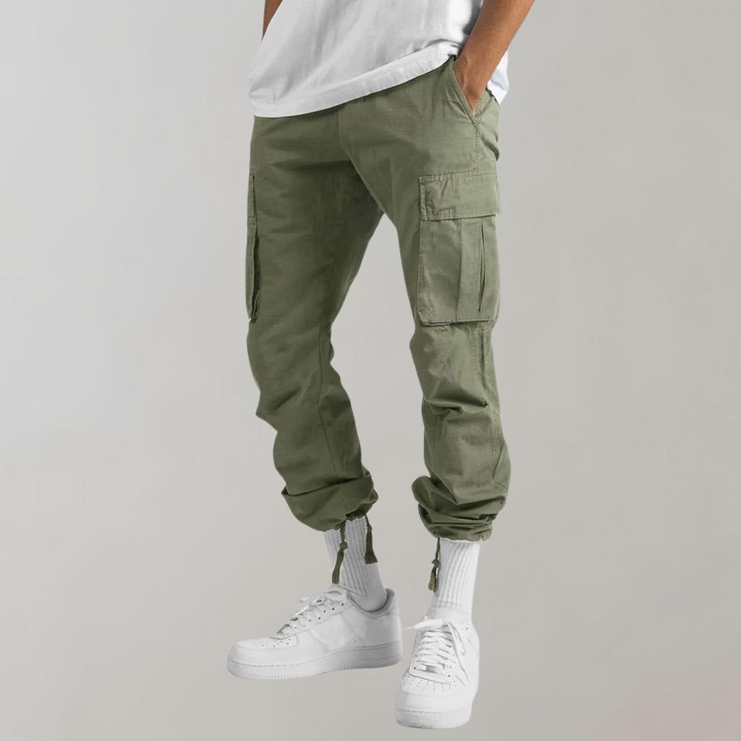 Clark | Pantalones Cargo de Corte Relax con Múltiples Bolsillos