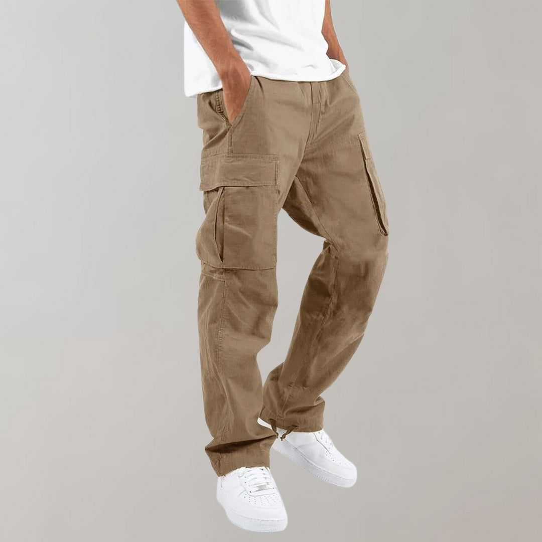 Clark | Pantalones Cargo de Corte Relax con Múltiples Bolsillos