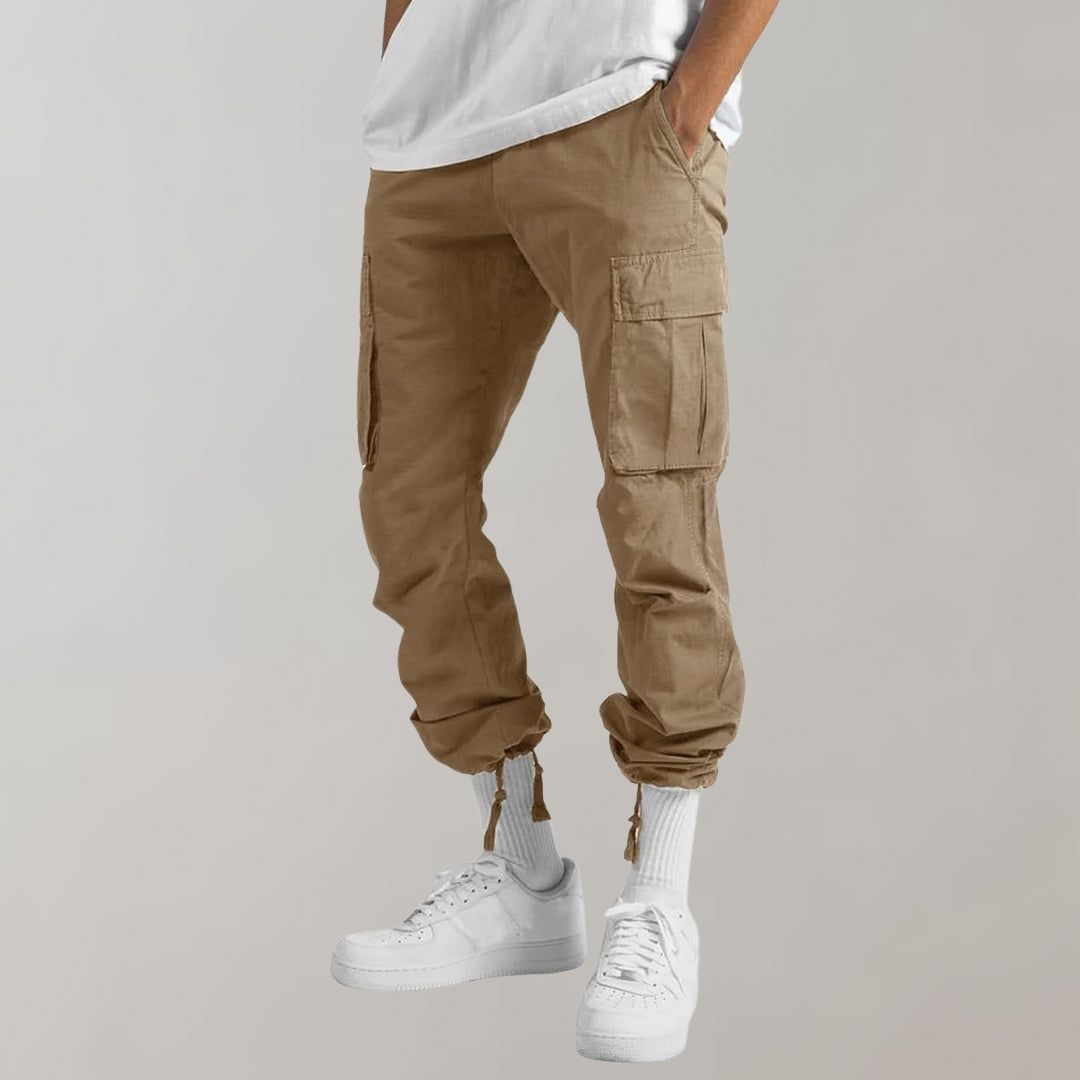 Clark | Pantalones Cargo de Corte Relax con Múltiples Bolsillos