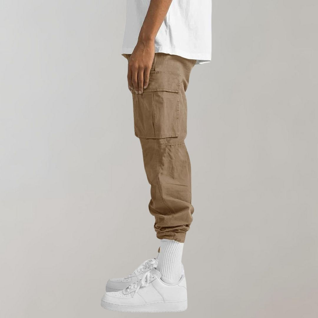 Clark | Pantalones Cargo de Corte Relax con Múltiples Bolsillos
