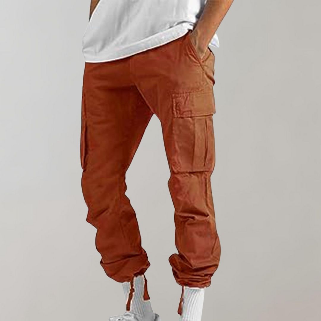 Clark | Pantalones Cargo de Corte Relax con Múltiples Bolsillos