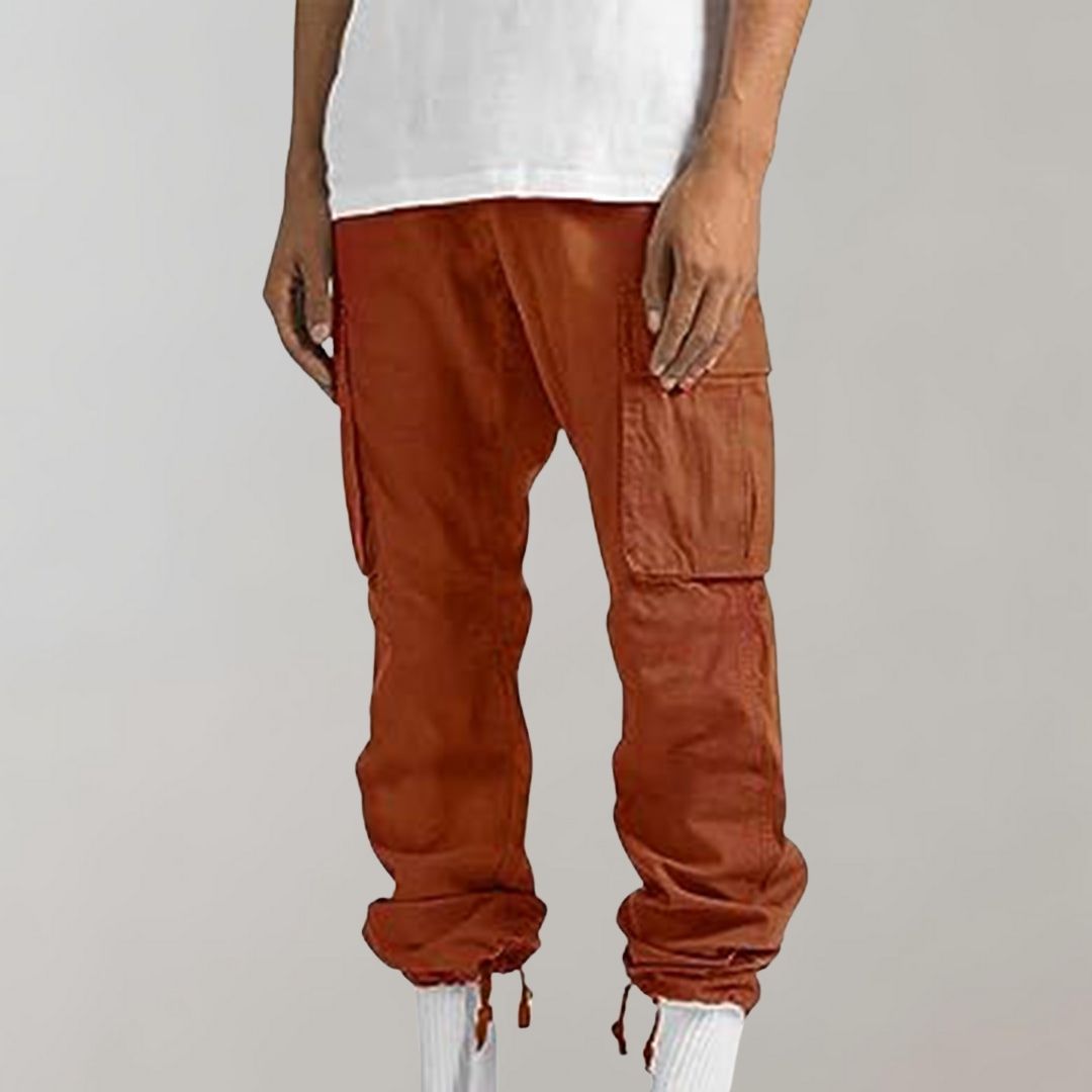 Clark | Pantalones Cargo de Corte Relax con Múltiples Bolsillos