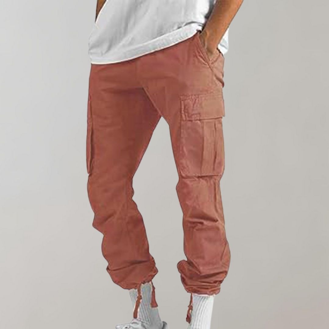 Clark | Pantalones Cargo de Corte Relax con Múltiples Bolsillos