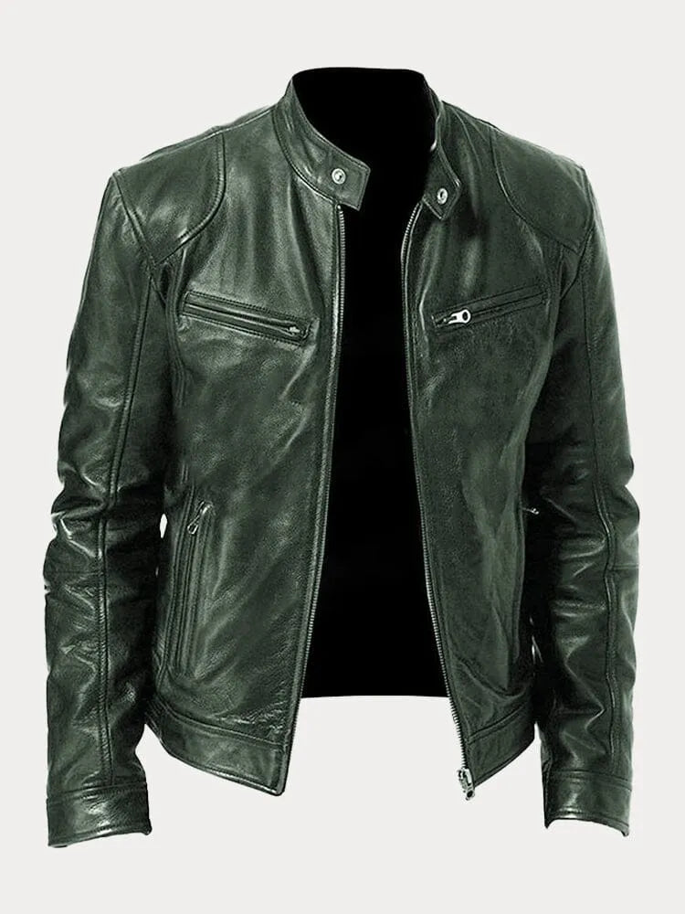 Chaqueta de Piel Casual