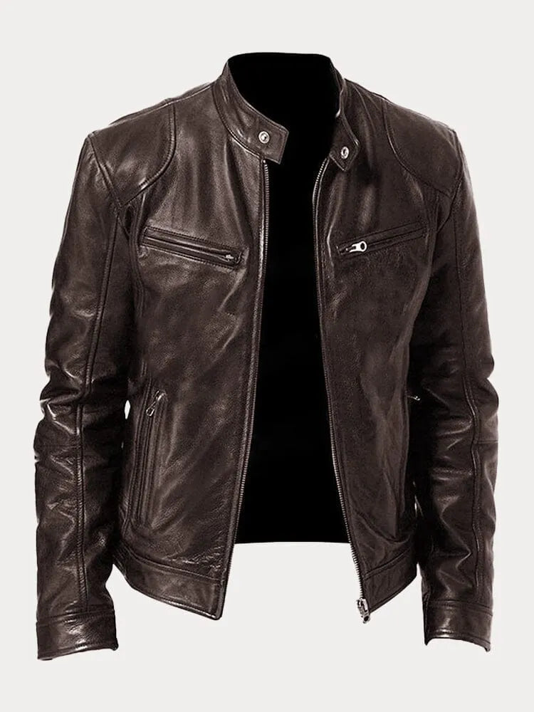 Chaqueta de Piel Casual
