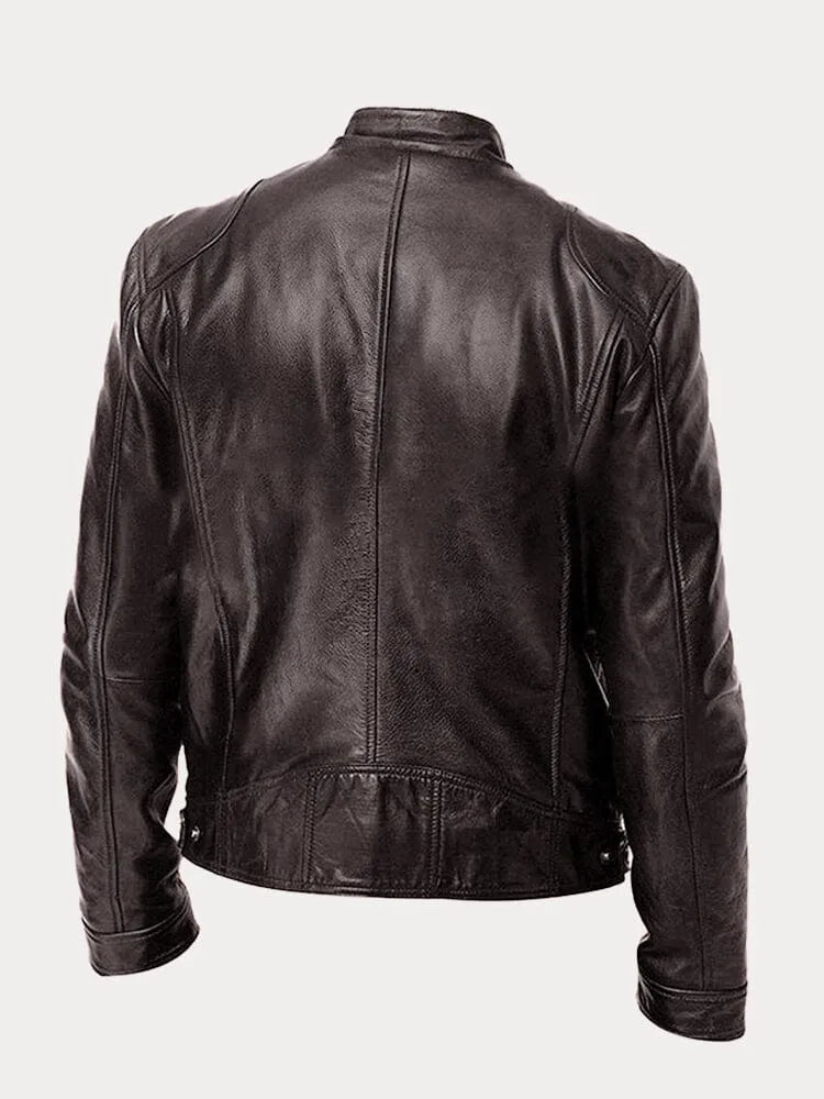 Chaqueta de Piel Casual
