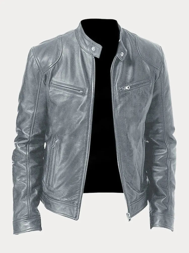 Chaqueta de Piel Casual