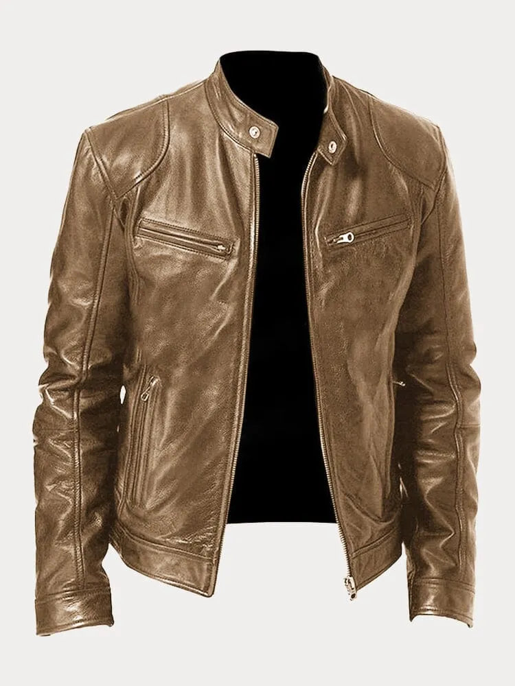 Chaqueta de Piel Casual