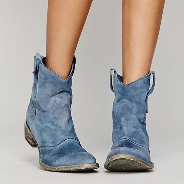 Jane™ | Botas vaqueras de tobillo vintage para mujeres