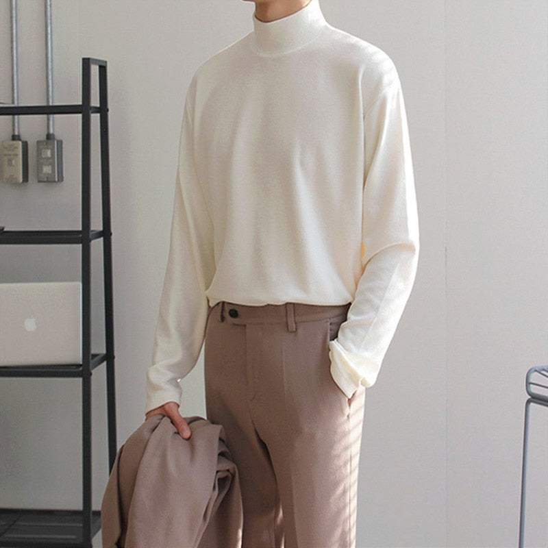Robles | Suéter de lujo con cuello alto para hombres - Moda de punto cómoda