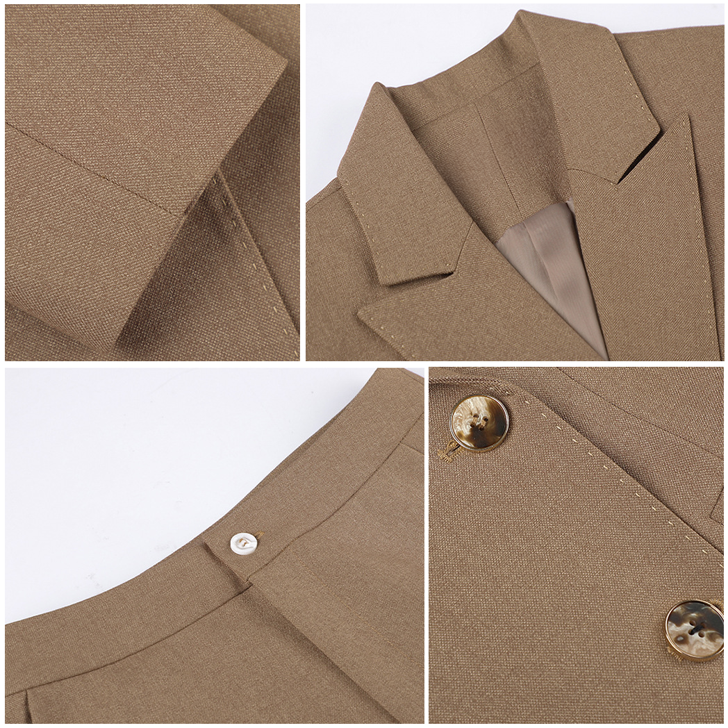 Aven - Blazer Clásico de 4 Botones con Pantalones a Juego