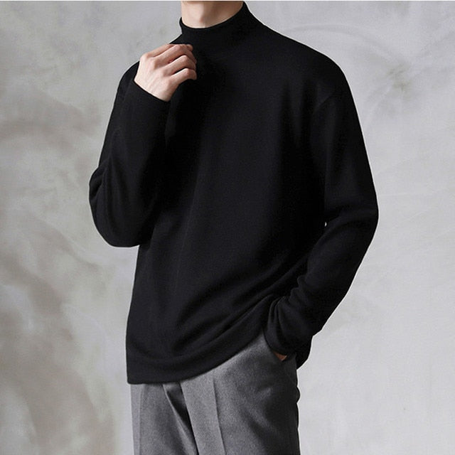 Robles | Suéter de lujo con cuello alto para hombres - Moda de punto cómoda