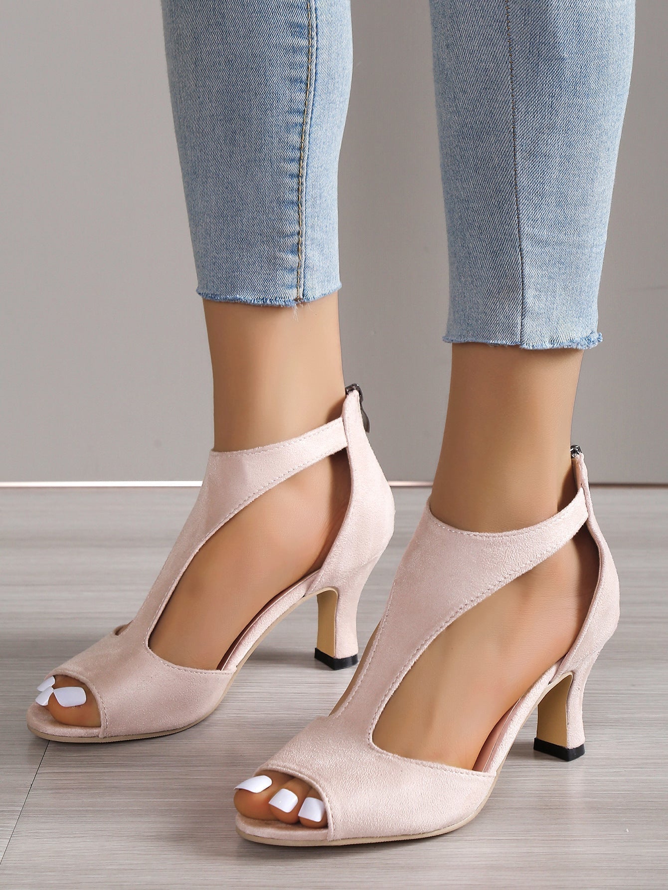 Laluna | Tacones Altos Elegantes con Punta Abierta