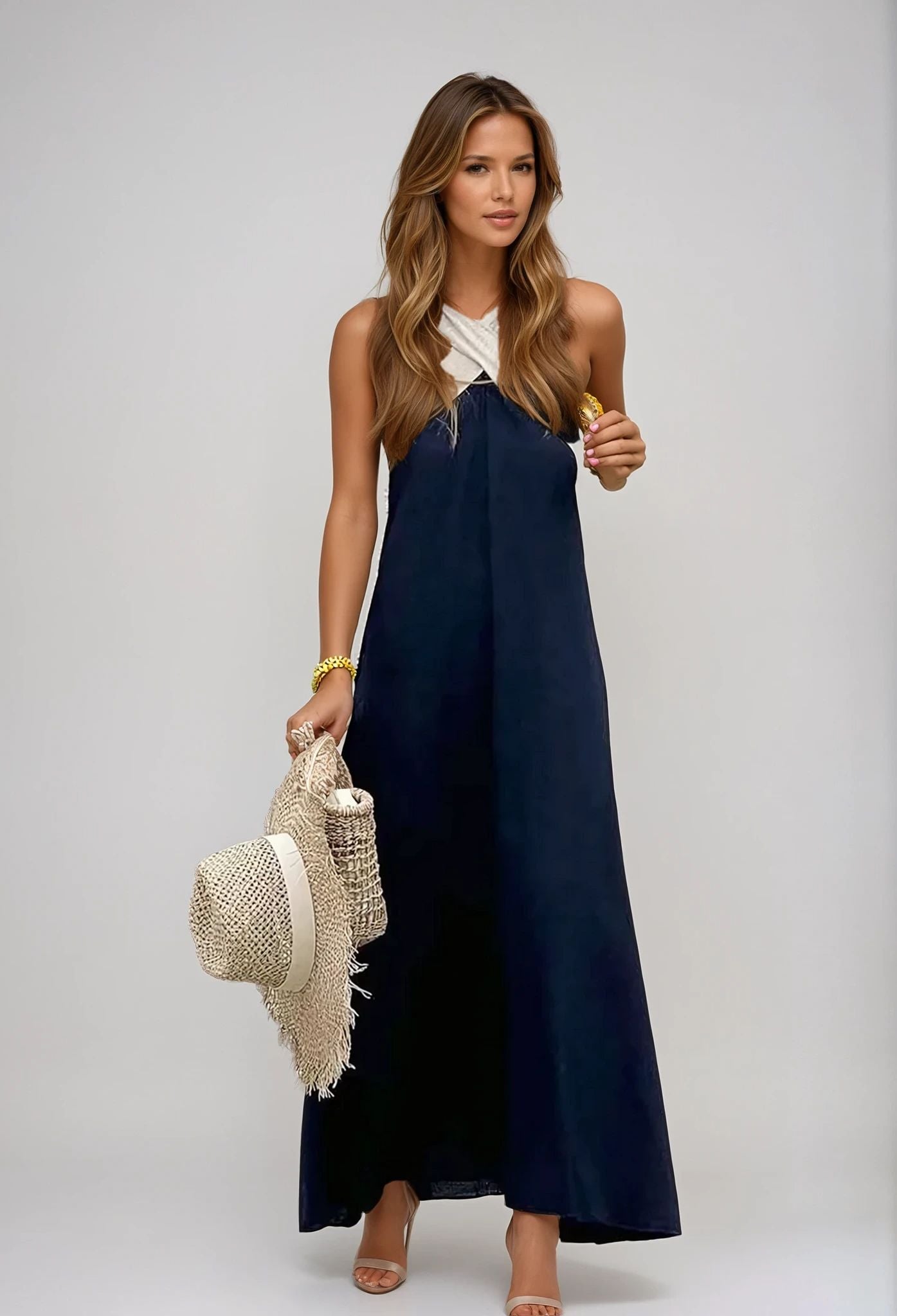 Nicole - Vestido Elegante de Escote Cruzado