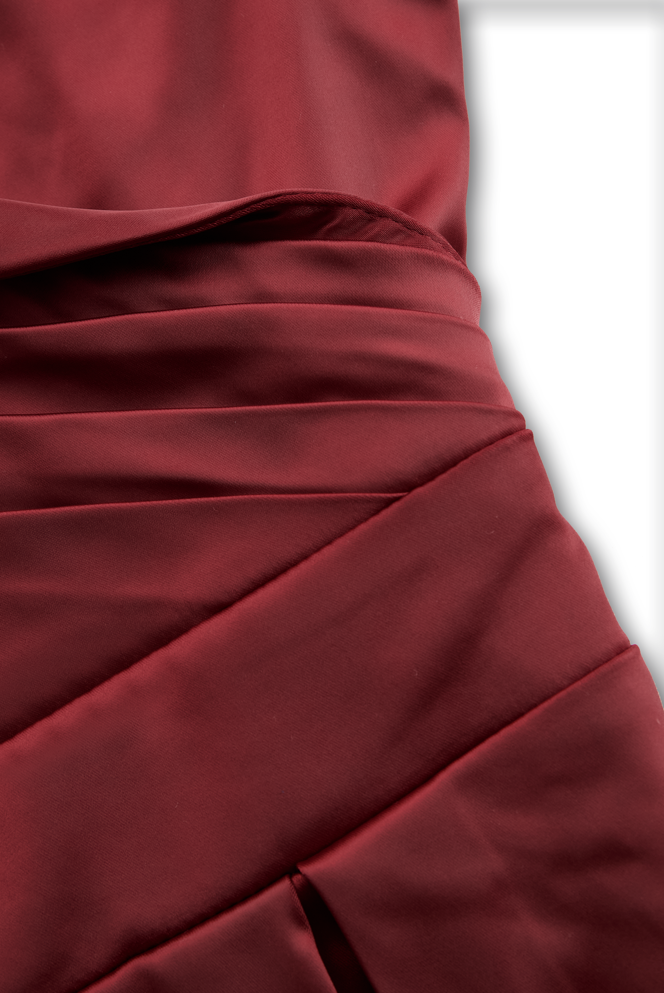 Vestido Midi de Satén Inspirado en lo Vintage con Cuello Drapado