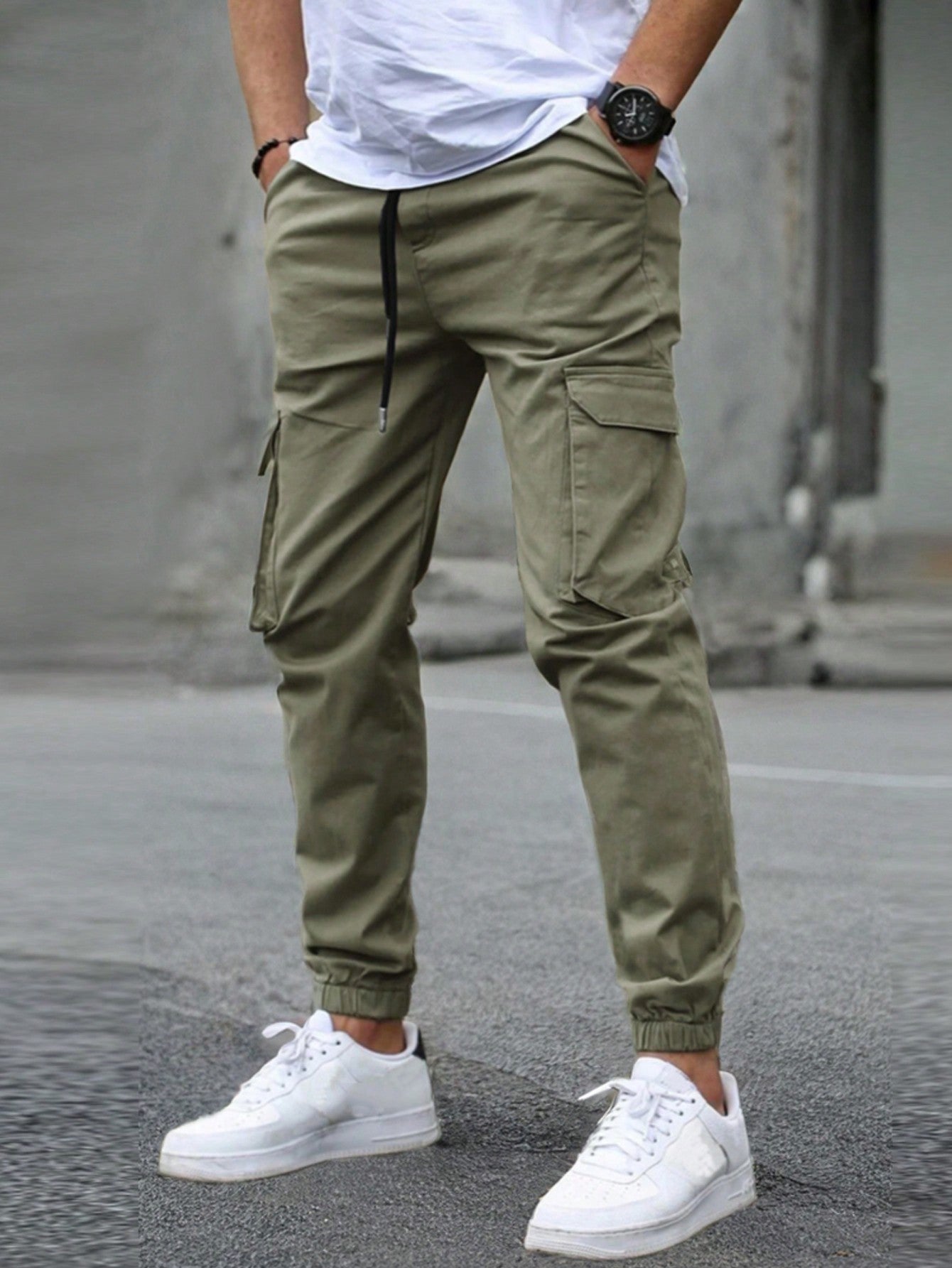 Pantalones Cargo Nuevos para Hombre | Pantalones Multi-Bolsillos | Pantalones Ajustados Casual para Exterior