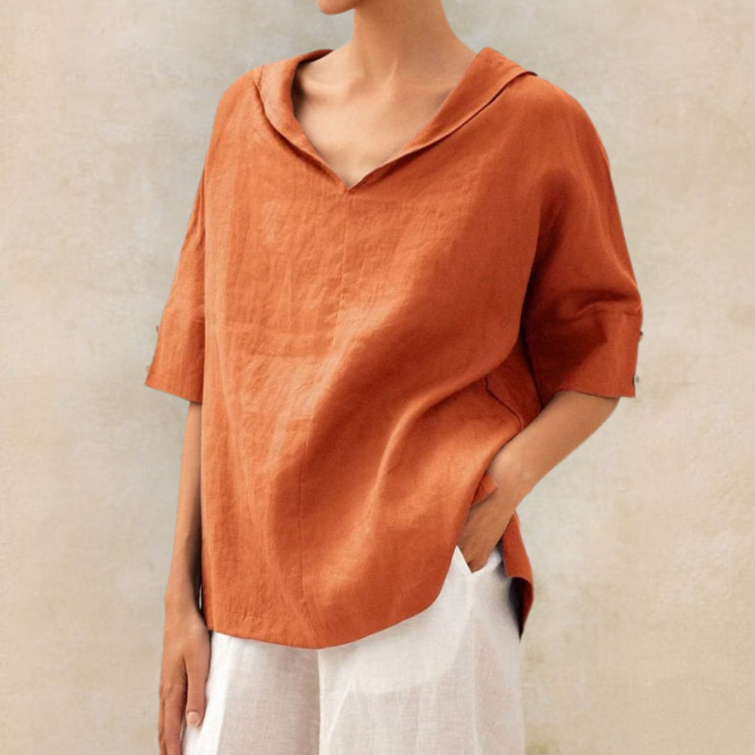 Ava - Blusa Casual de Corte Amplio