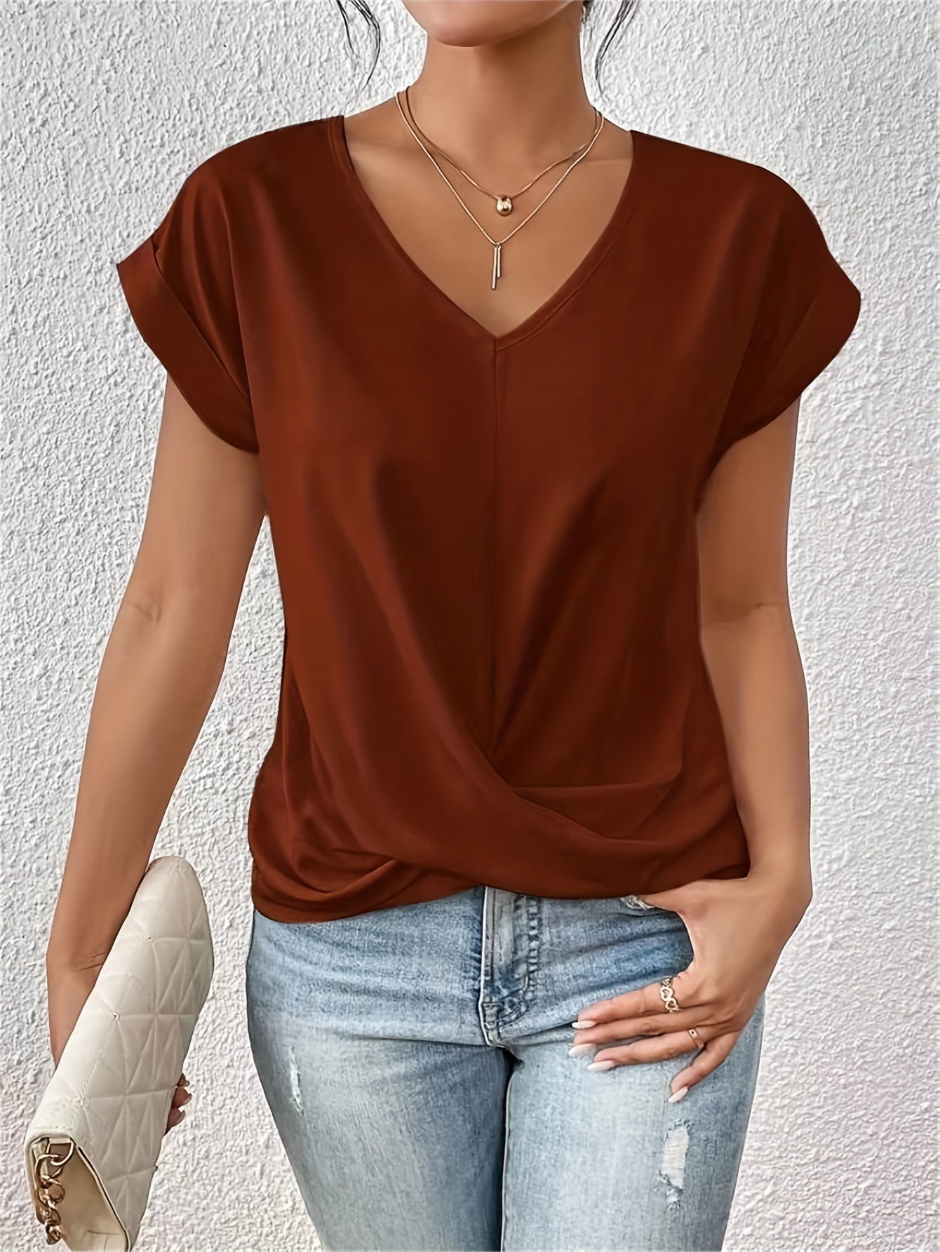 Sarah - Elegante Top de Verano con Escote en V