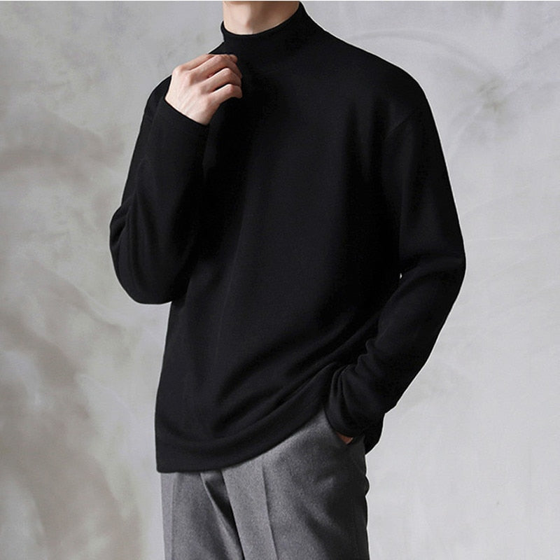 Robles | Suéter de lujo con cuello alto para hombres - Moda de punto cómoda