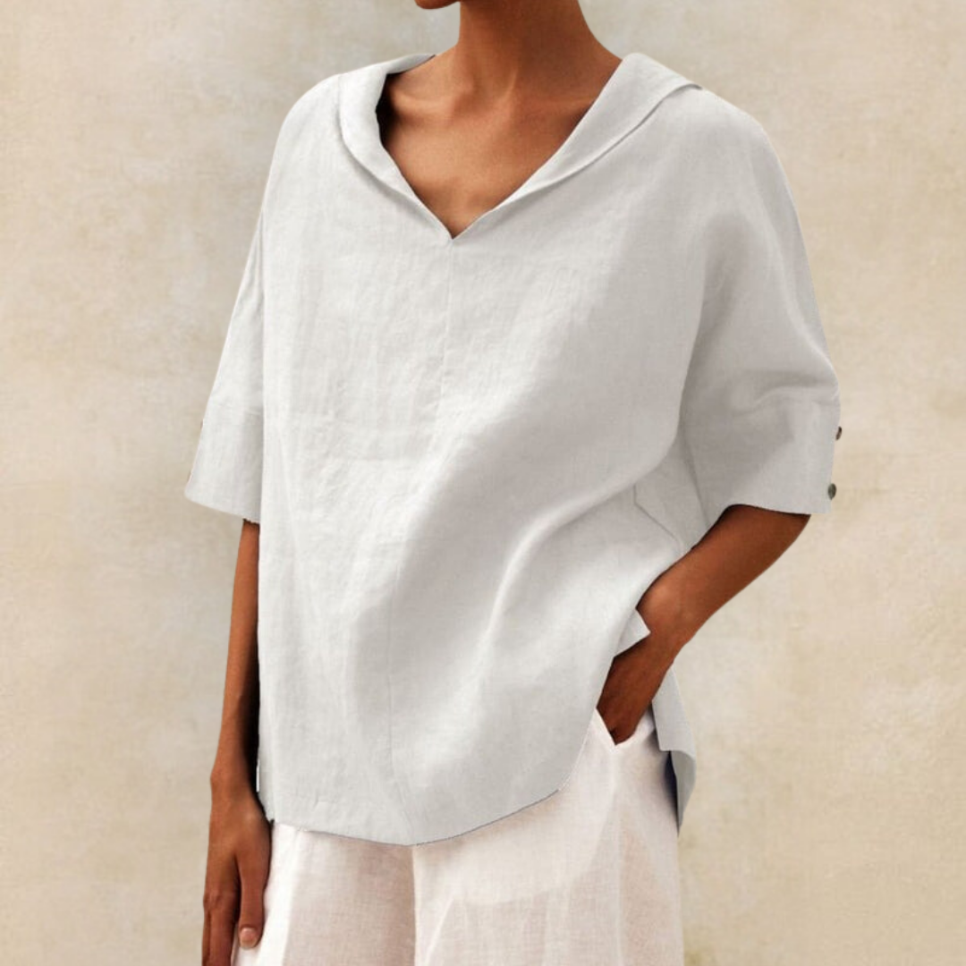Ava - Blusa Casual de Corte Amplio